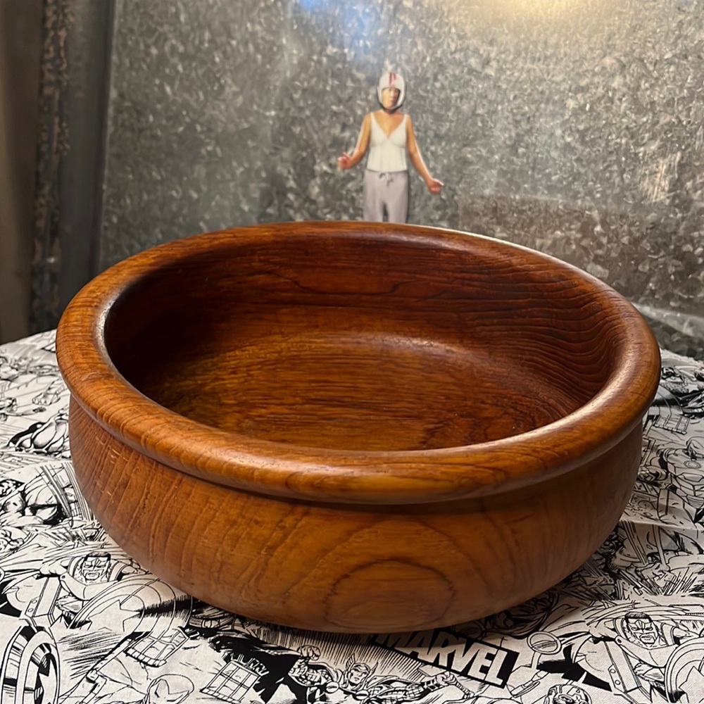 Teak bowl